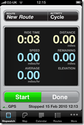 iphone cycling distance