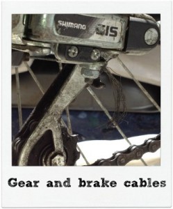 broken gear cable bike