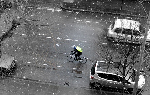 cycling on snow