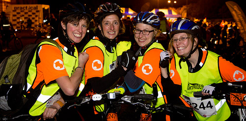 Taking part in the London Nightrider