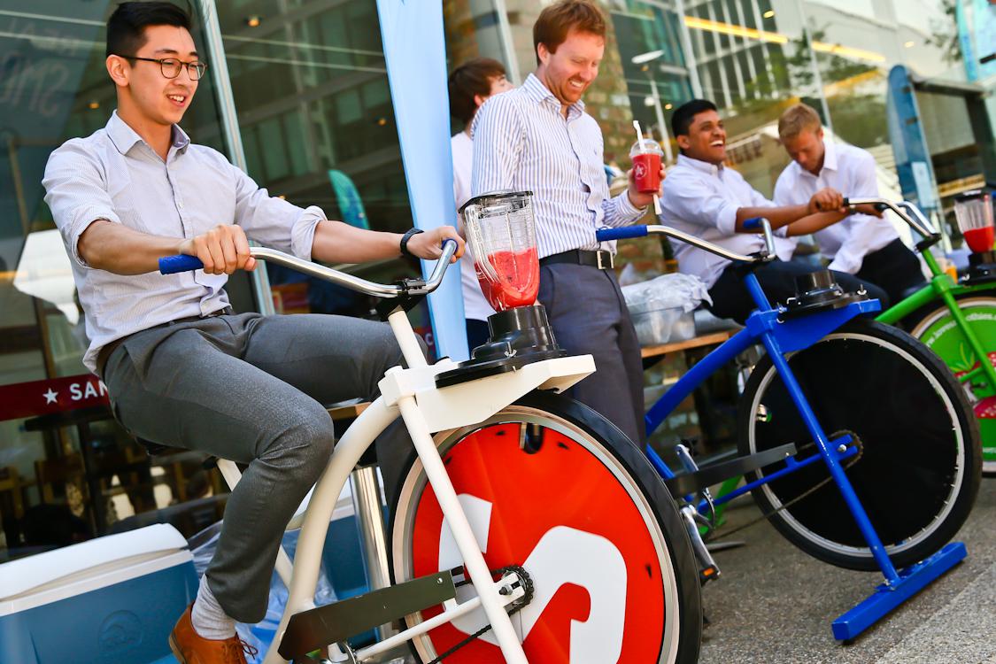 Love Smoothie Bike's pedal powered blenders now mixing things up across