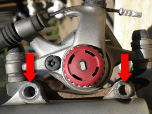 disc brake pad adjustment
